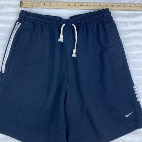 Nike Men’s Dri-FIT Athletic Shorts Navy Blue Size L Breathable Training - Picture 7 of 8